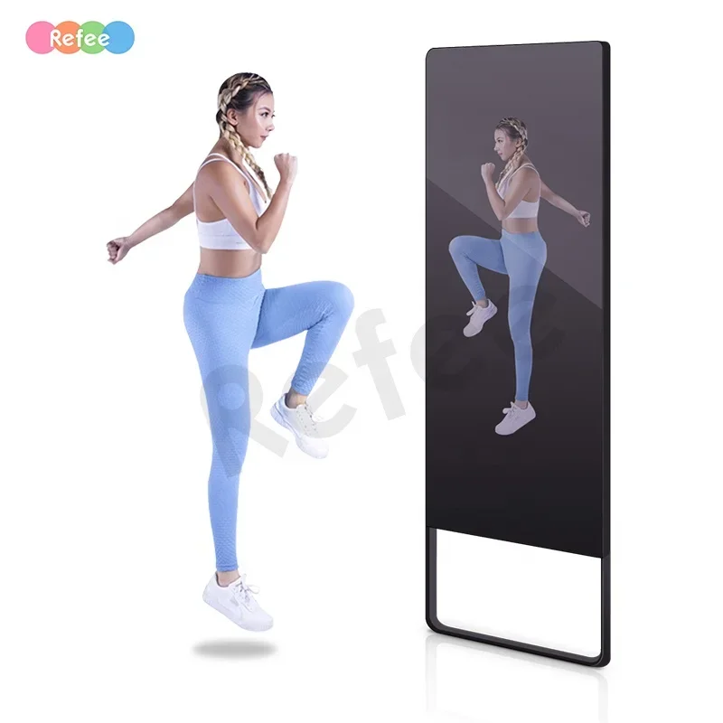 Smart Home Gym Mirror - جهاز تدريب لياقة بدنية ذكي كبير
