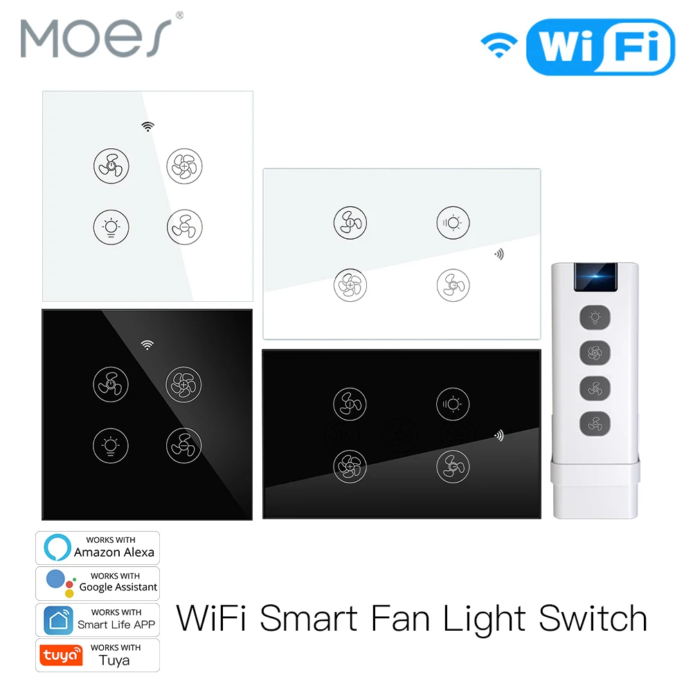 Smart Home Ventilation - جديد واي فاي RF الذكية ضوء