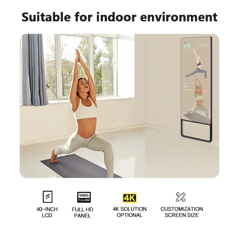 مرآة لياقة بدنية ذكية تفاعلية  - مراجعة Smart Home Gym Mirror وسعره