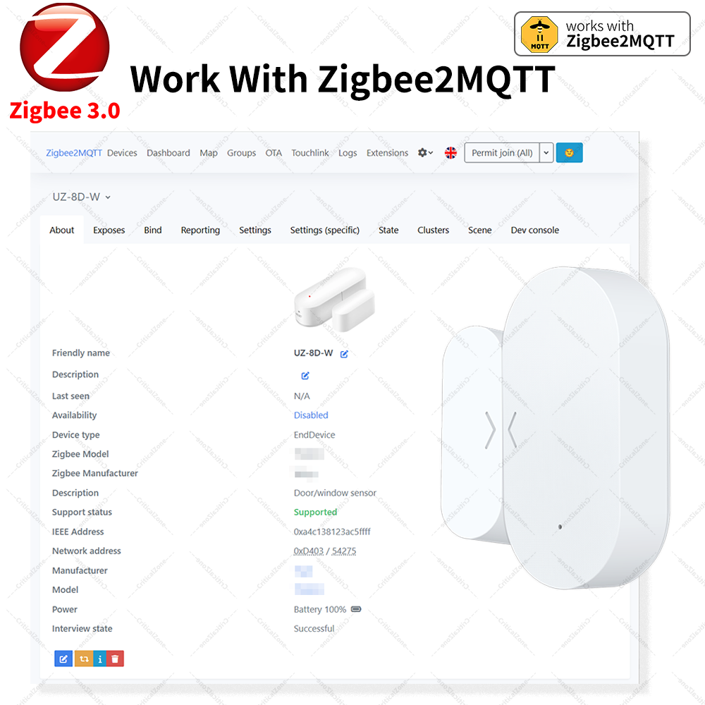مستشعر الاتصال زيجبي 3.0، مستش - مراجعة Door Window Sensor وسعره