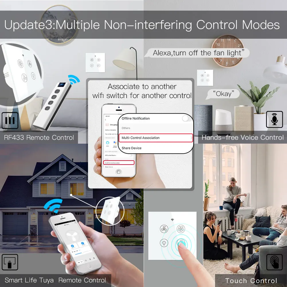 جديد واي فاي RF الذكية ضوء مرو - مراجعة Smart Home Ventilation وسعره