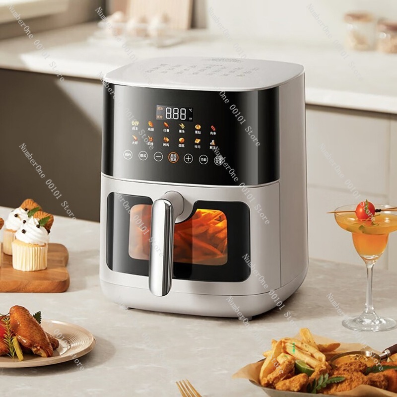 مقلاة هوائية منزلية شفافة سعة  - مراجعة Smart Home Oven وسعره