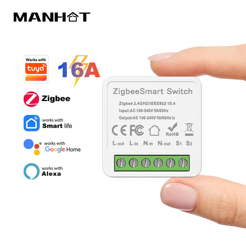 وحدة مفتاح مانهوت ZigBee 3.0 ب - مراجعة Smart Home Switch وسعره