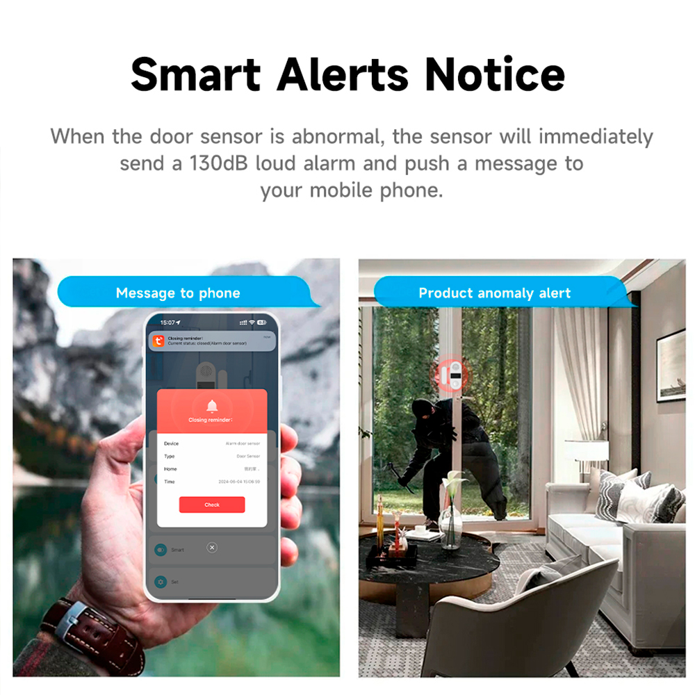 جهاز استشعار لاسلكي للأبواب وا - مراجعة Door Window Sensor وسعره