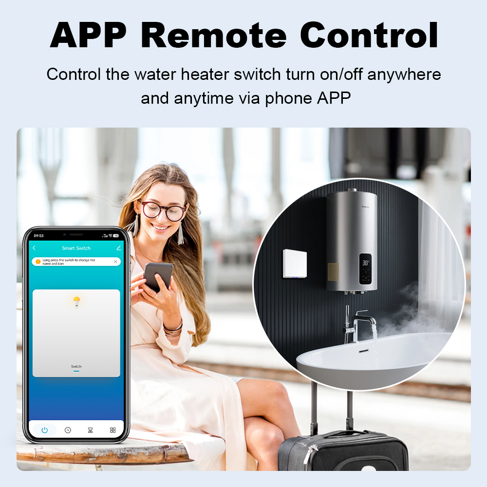مفتاح سخان المياه الذكي MANHOT - مراجعة Smart Home Switch وسعره