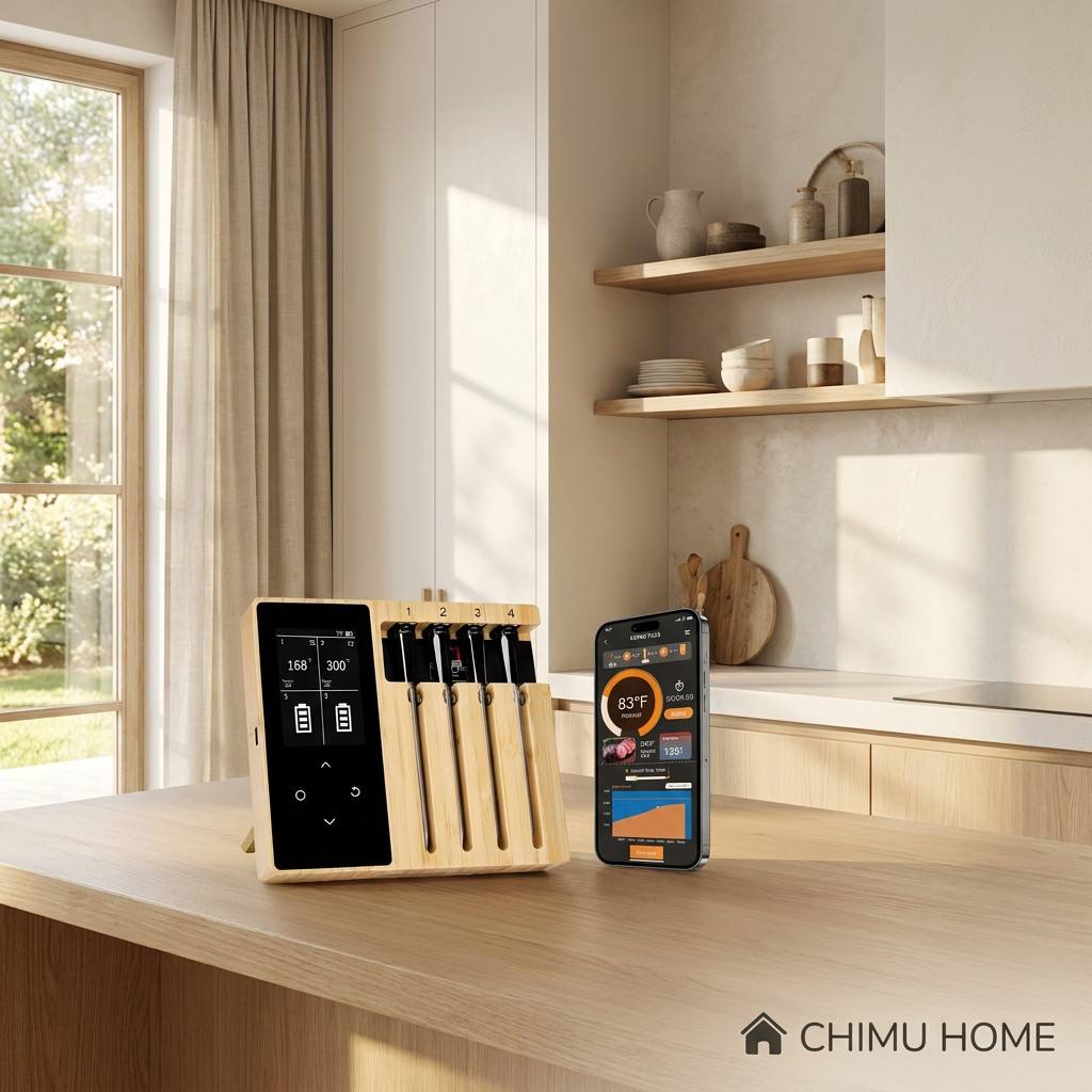 【CHIMU HOME】مقياس حرارة اللحوم - مراجعة Smart Home Oven وسعره