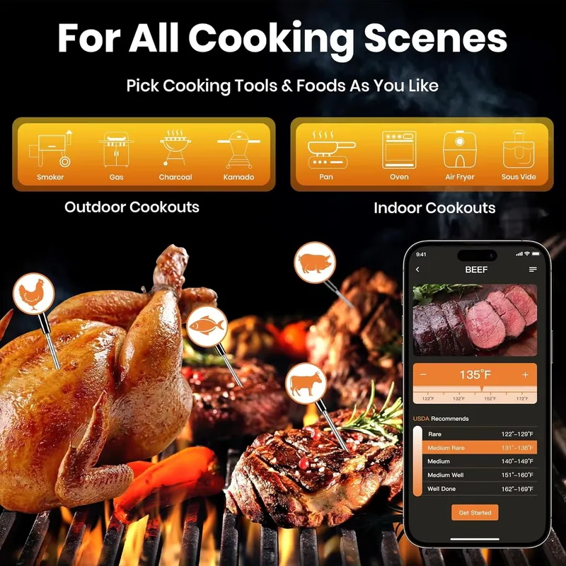 【CHIMU HOME】مقياس حرارة اللحوم - مراجعة Smart Home Oven وسعره