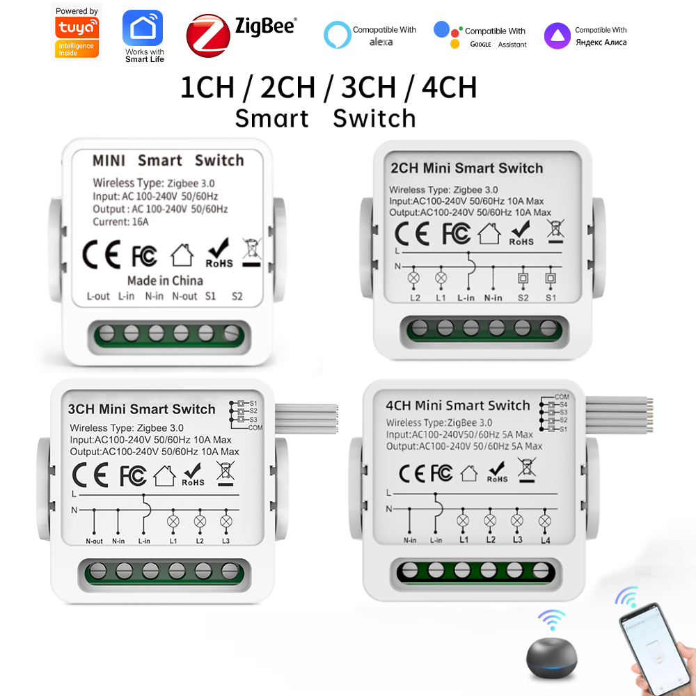 مفتاح ذكي Tuya Zigbee 3.0 بـ 1 - مراجعة Smart Home Switch وسعره