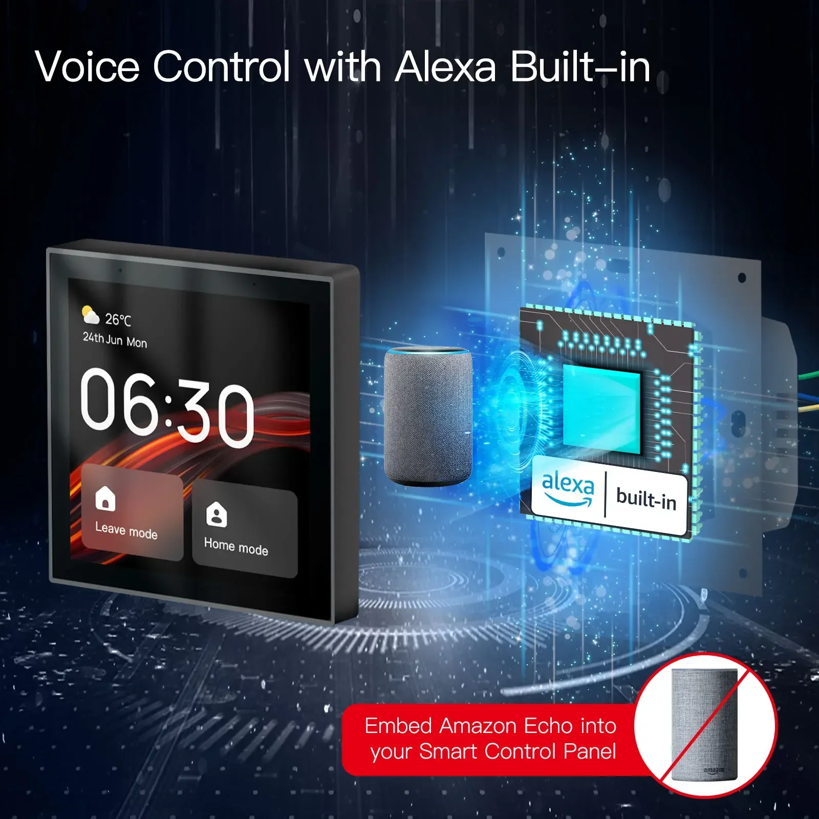 MOES Tuya wifi لوحة تحكم متعدد - مراجعة Smart Home Zentrale Display وسعره