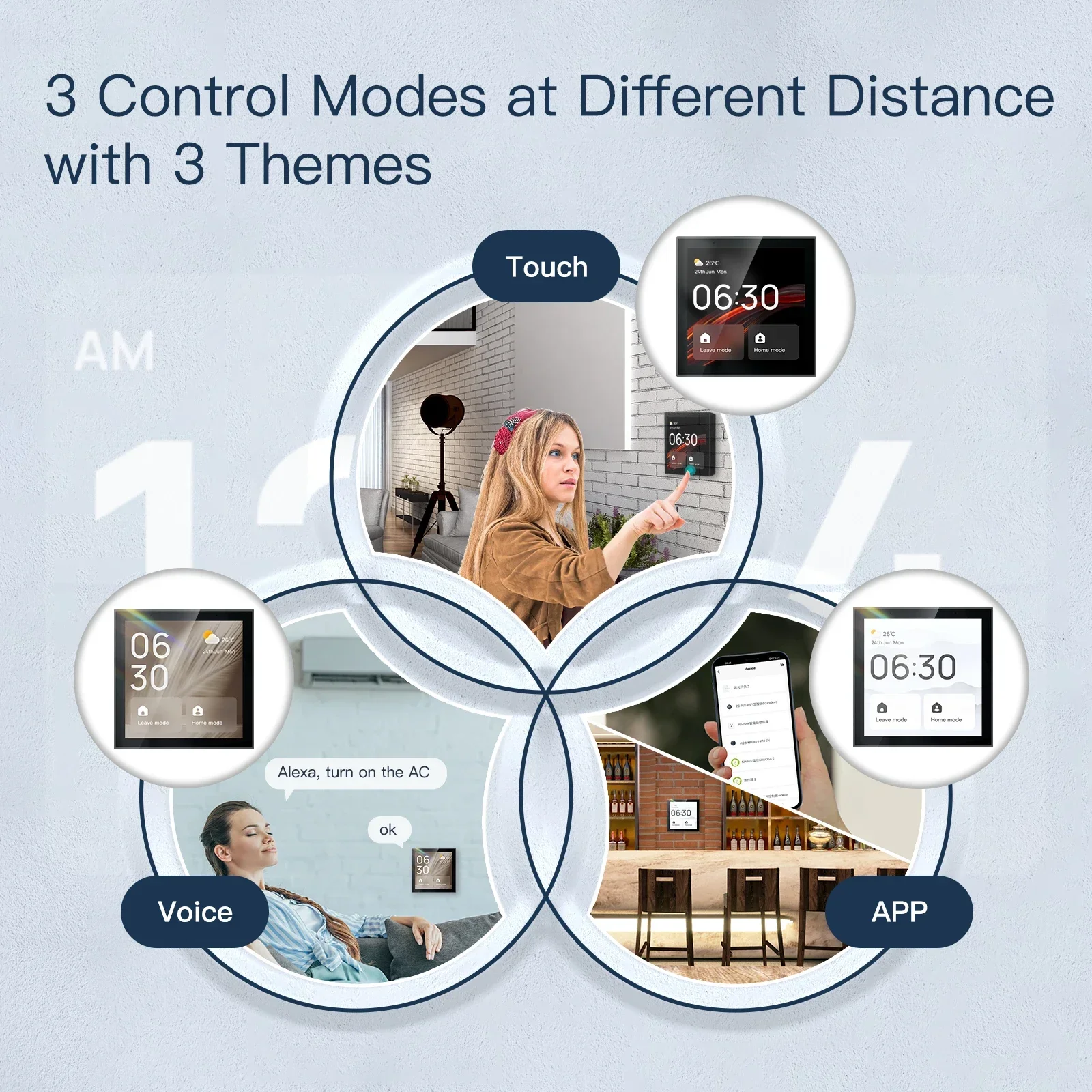MOES Tuya wifi لوحة تحكم متعدد - مراجعة Smart Home Zentrale Display وسعره