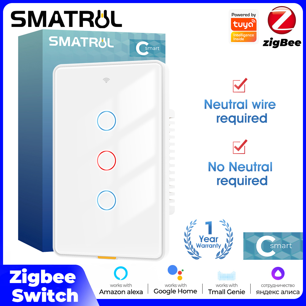 تويا زيجبي مفتاح اللمس الخفيف  - مراجعة Smart Home Switch وسعره