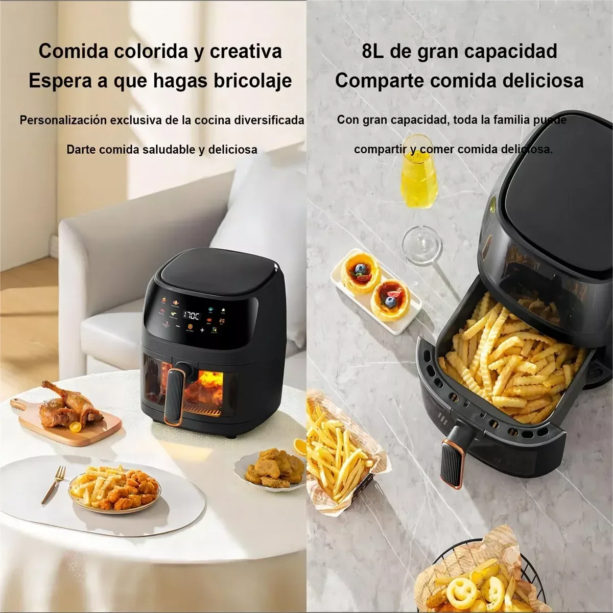 قلاية هوائية ذكية بدون زيت بقو - مراجعة Smart Home Oven وسعره