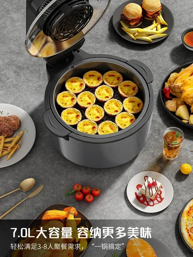 مقلاة هوائية منزلية. سعة كبيرة - مراجعة Smart Home Oven وسعره
